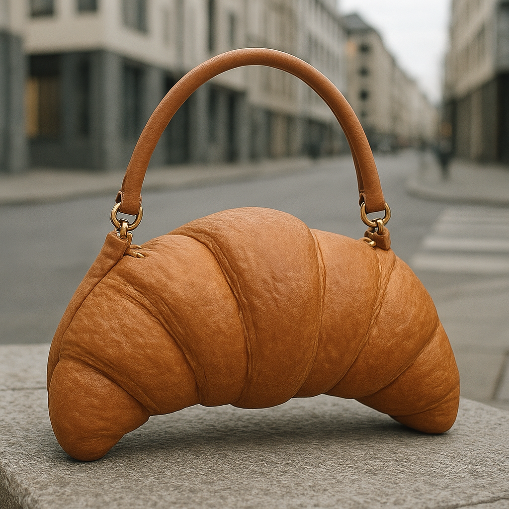 Croissant handväska i halvmåneform i urban skandinavisk stil