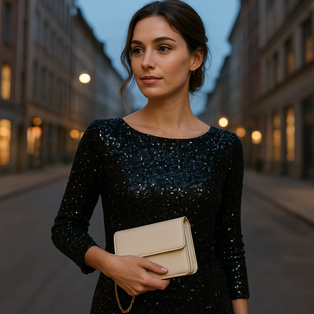 Liten och elegant handväska för fest som matchas med festkläder
