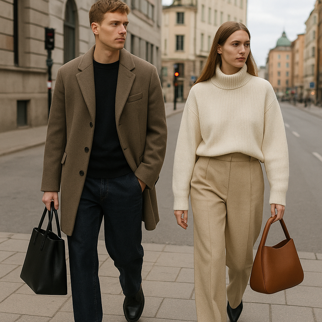 Trendiga lyxhandväskor i Stockholm i en modern urban stil